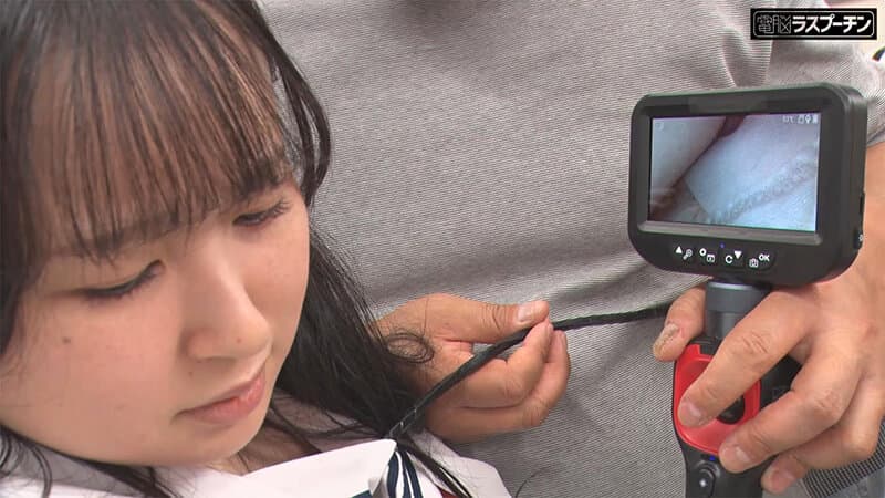 1drpt00099 | 完全着衣内アングル！先端が自在に動くファイバースコープで敏感な乳首を責められ恥ずかしがりながらも感じてしまうちっぱい美女 川上しずく 雨村梨花 雨宮あや花 画像 2