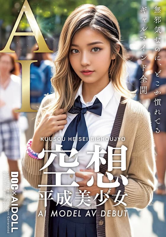 h_1711dal00010 | 空想平成美少女 AI MODEL AV DEBUT 画像 1